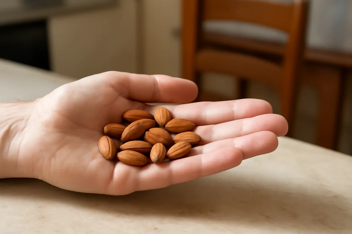20 g di mandorle: ecco quante sono senza doverle pesare